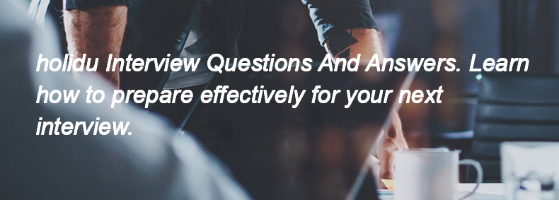 Holidu Interview Questions and Answers